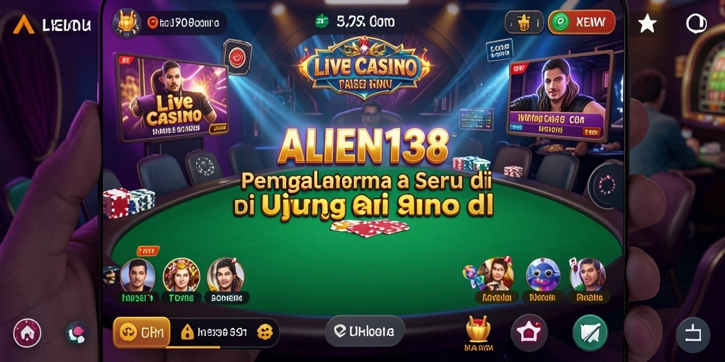 Gameplay Live Casino yang mendebarkan di ALIEN138 dengan dealer profesional.