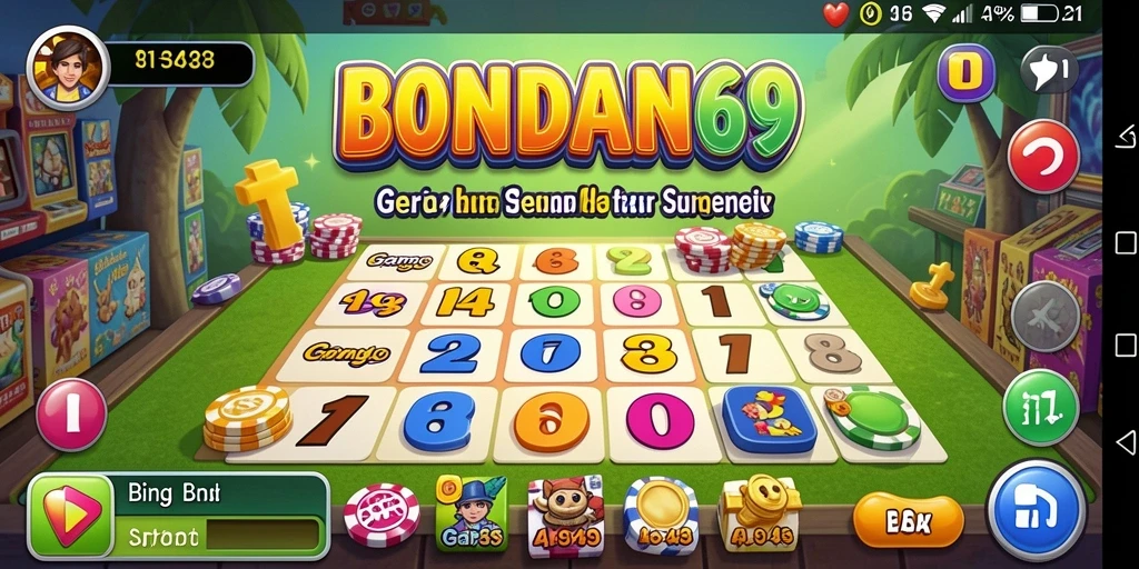 Tampilan permainan Bingo yang menarik dan interaktif di BONDAN69.