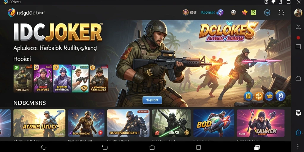 Tampilan antarmuka IDCJOKER yang menarik dan fungsional.