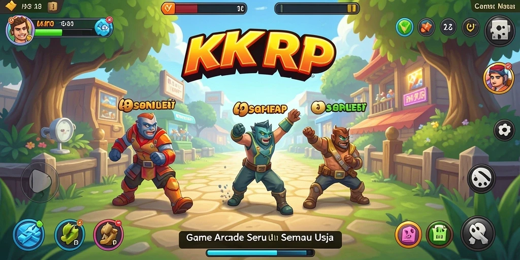 Tampilan gameplay seru dari KKRP yang penuh warna dan tantangan.