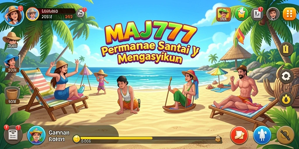 Tampilan gameplay MAJ777 yang menarik dan penuh warna.