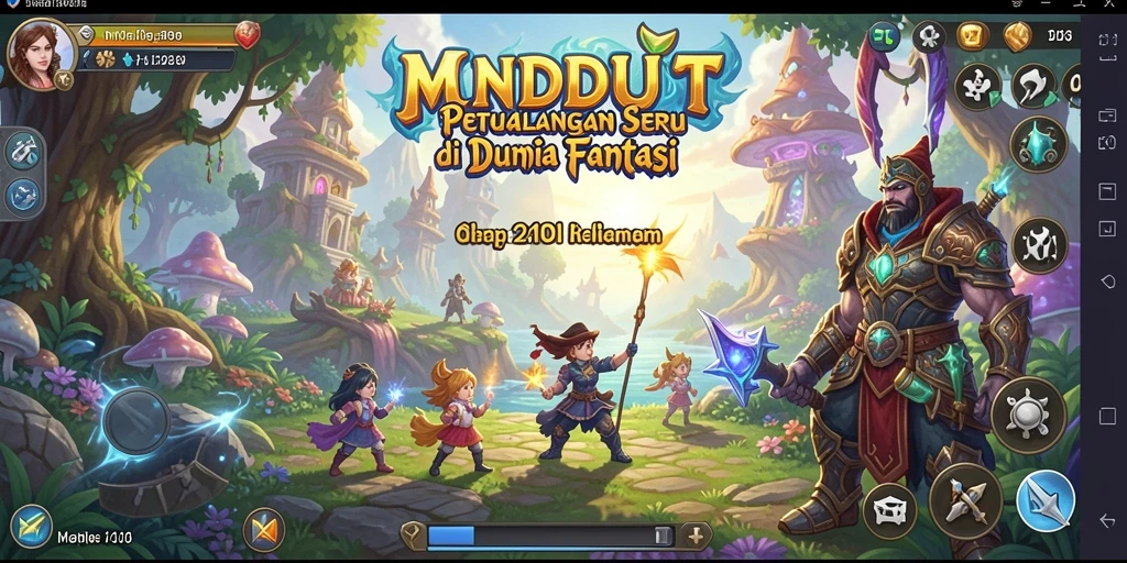 Tampilan gameplay MNDUIT yang penuh petualangan dan misteri.