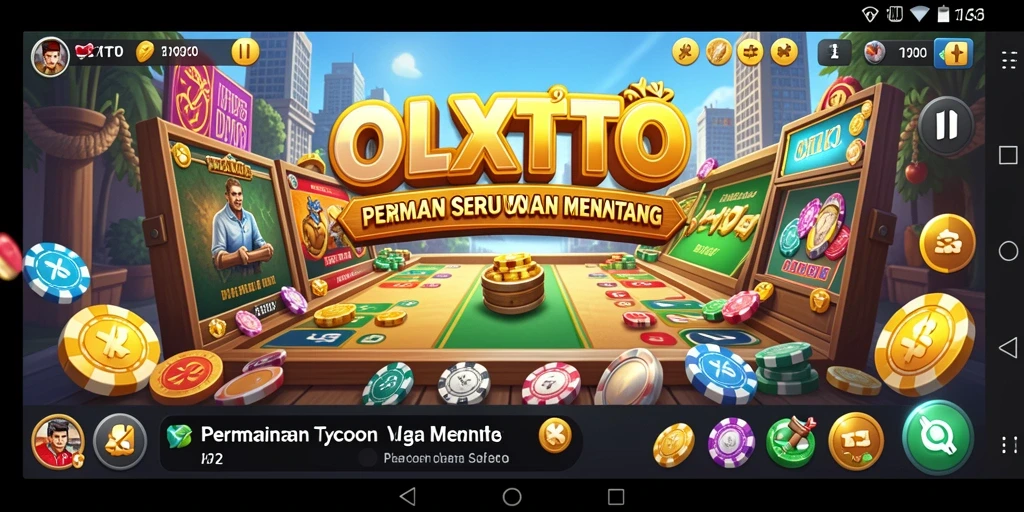 Tampilan gameplay OLXTOTO yang menarik dalam mengelola bisnis Tycoon.