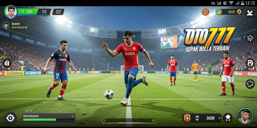 Tampilan gameplay TOTO777 yang mendebarkan di lapangan sepak bola.