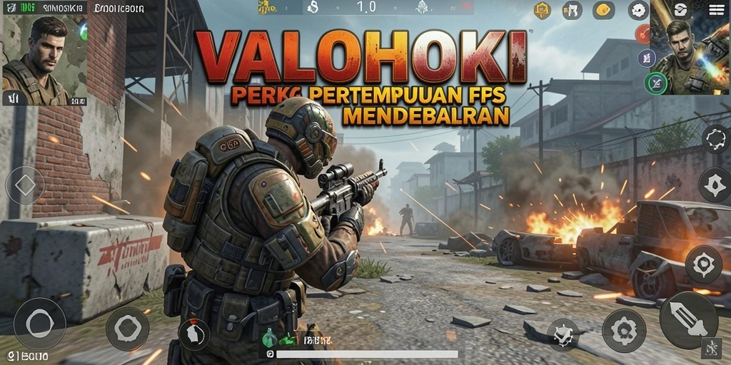 Tampilan gameplay intens di VALOHOKI dengan aksi yang mendebarkan.
